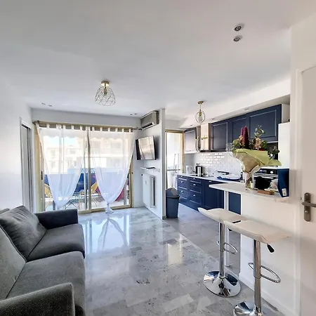 150m Des Plages 6 Couchages Parking Apartamento Juan-les-Pins